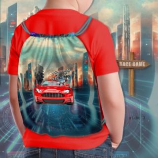 Țesătură decorativă KIDS BACKPACK Awesome cars PANEL