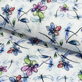 Tricot VISCOSE LYCRA HEAVY Flowers and more C digital print
