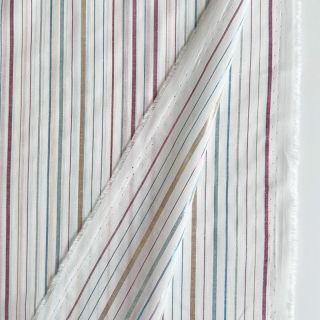 Țesătură din bumbac LUREX stripes white