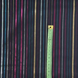 Țesătură din bumbac LUREX stripes navy