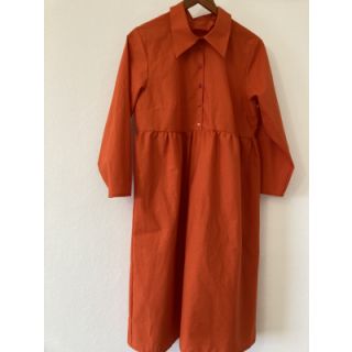 Poplin din bumbac orange