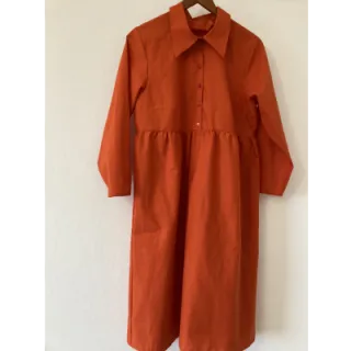 Poplin din bumbac orange