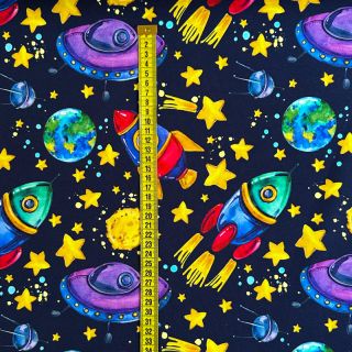 Jerse trening Planets and rockets design B digital print