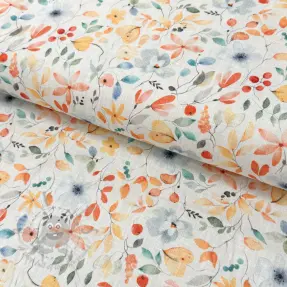 In cu bumbac Pretty florals deisgn D digital print