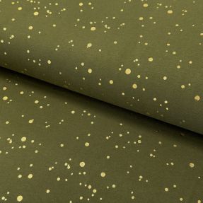 Tricot FOIL Dotty GOLD forest