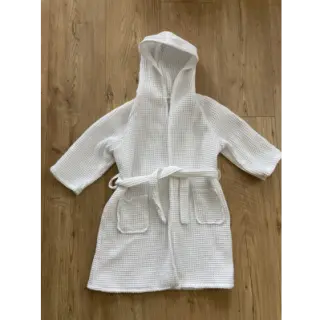 Țesătură din bumbac waffle white