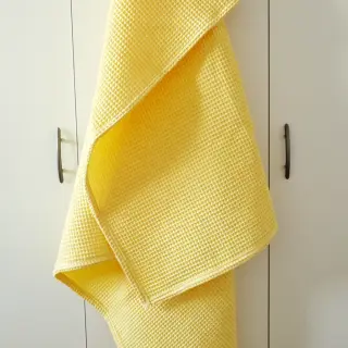 Țesătură din bumbac waffle soft yellow