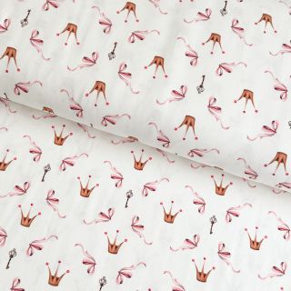 Tricot Princess set white digital print