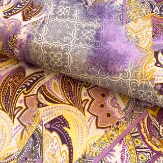 Tricot VISCOSE LYCRA Ditile patchwork pink digital print