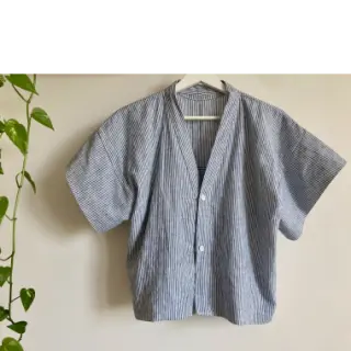 In cu bumbac Lira medium stripe black