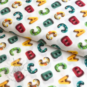 Țesătură din bumbac Dino baby design D digital print