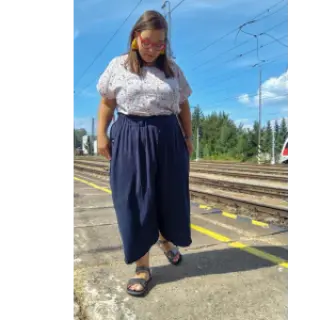 Viscoză cu in CRINCLE navy