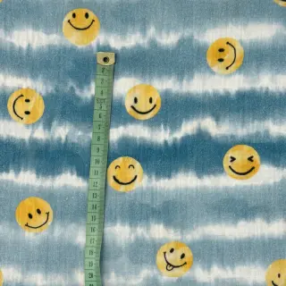 Mușelină Happy faces jeans digital print