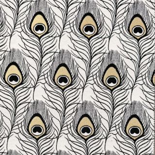Țesătură decorativă jacquard Peacock Feather Deco metallic deluxe