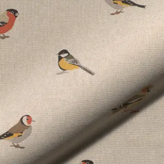 Țesătură decorativă Linenlook Tiny Garden Birds