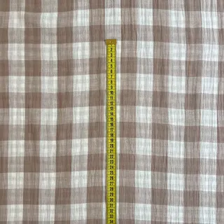 Mușelină Double sided CHECKS MINI sand