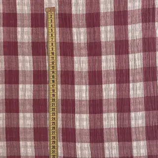 Mușelină Double sided CHECKS MINI rosewood