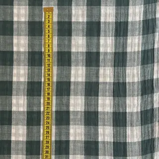 Mușelină Double sided CHECKS MINI cyan