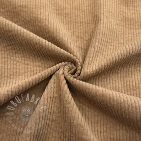 Catifea raiată 6W WASHED STRETCH camel