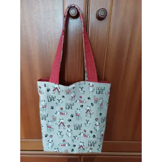 Țesătură decorativă Linenlook Dogs life