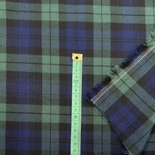Tartan check black/blue/green