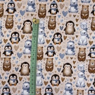 Tricot Pingu and friends design A digital print