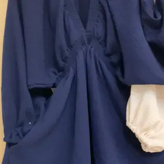Mușelină navy ORGANIC