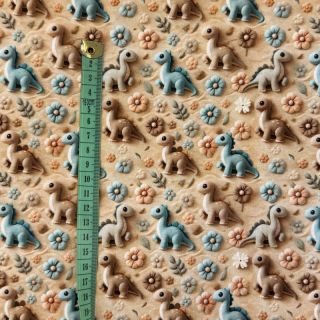 Tricot 3D Friends design A digital print