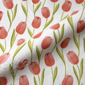 Dekoračná látka premium Hand Drawn Tulip
