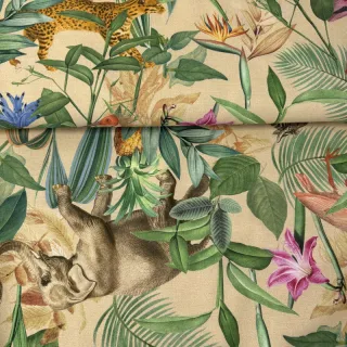 Țesătură decorativă premium Tropical Jungle Dream digital print