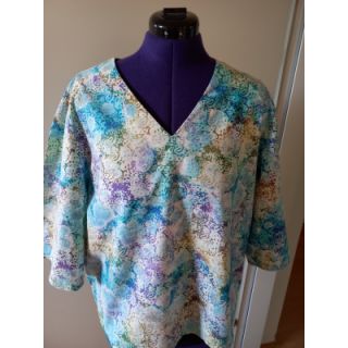 Țesătură din bumbac UNIQUE BATIK design M lavender