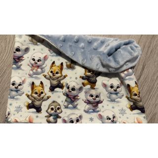 Tricot Snow animals design C digital print