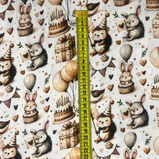 Mușelină Cuties design D digital print