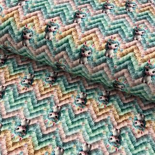 Tricot Cutie Unicorn digital print