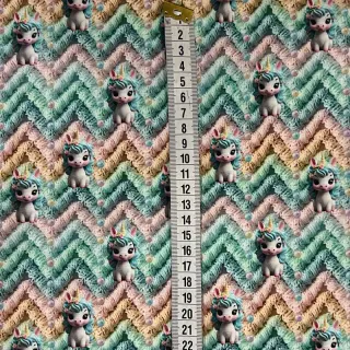Tricot Cutie Unicorn digital print