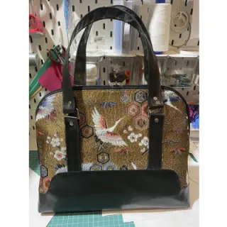Țesătură decorativă jacquard Grues or