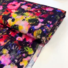 Viscoză LUREX Abstract navy digital print