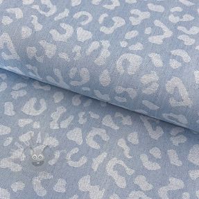 JEANS JACQUARD Animal skin light blue