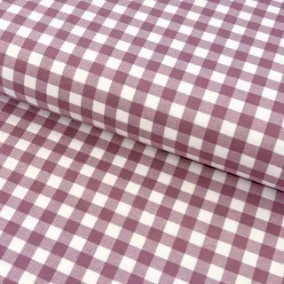 Țesătură din bumbac FLANNEL Check mauve