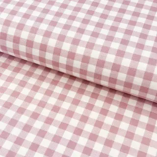 Țesătură din bumbac FLANNEL Check light pink
