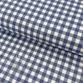 Țesătură din bumbac FLANNEL Check blue