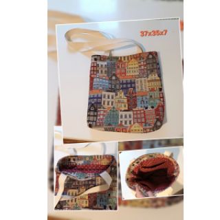 Țesătură decorativă GOBELIN PREMIUM City canal house