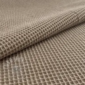 Țesătură din bumbac waffle khaki