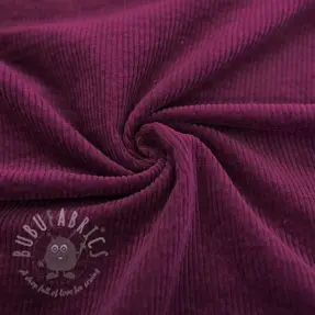 Catifea raiată 6W WASHED STRETCH aubergine