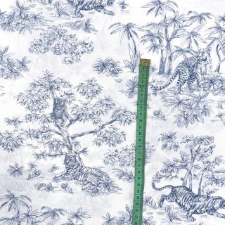 Țesătură din bumbac Acajou blue PERCALE