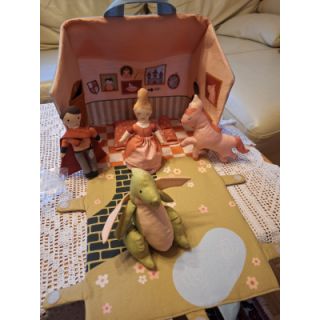 Țesătură din bumbac Castle dollhouse PANEL digital print