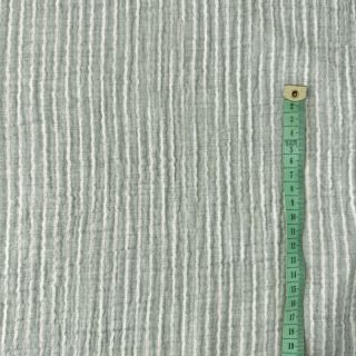 Mușelină YARN DYED Stripes old green