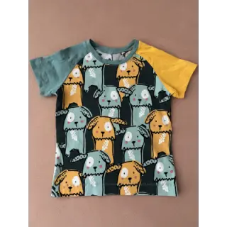Tricot Funny dogs dark green