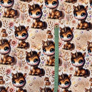 Tricot Pretty ponny design B digital print