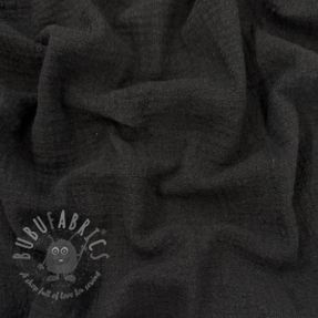 Țesătură din bumbac SLUB WASHED black